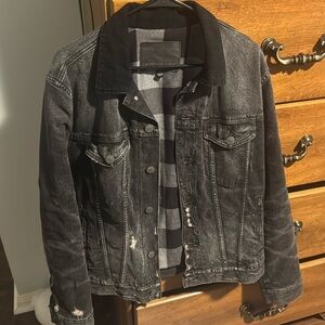 American Eagle corduroy collar denim jacket
